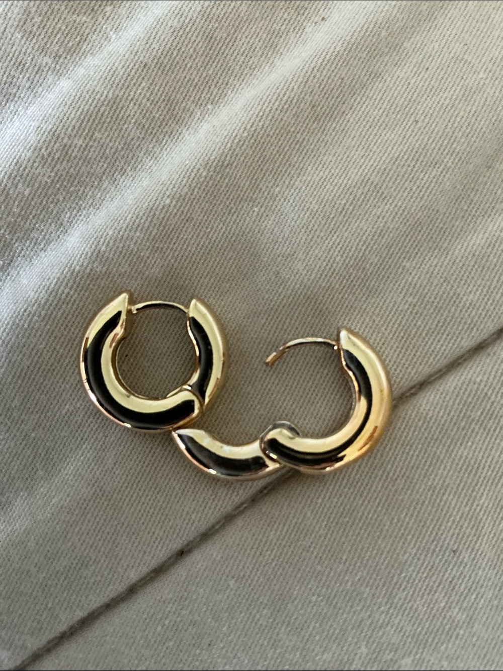 Pilgrim chunky gold hoops